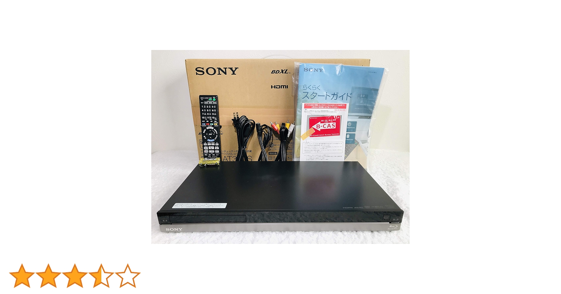 Amazon | SONY 500GB 1チューナー ブルーレイレコーダー BDZ-AT350S